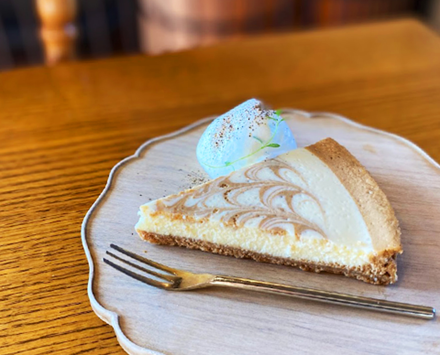 紅茶のチーズケーキ